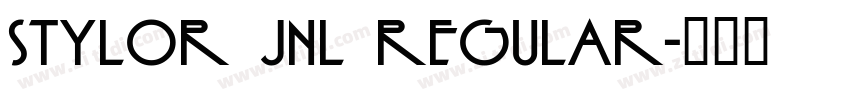Stylor JNL Regular字体转换